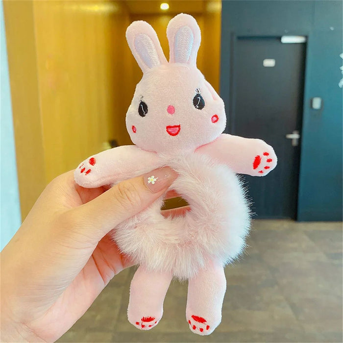 Wholesale  Cartoon Plush Cat  Simple Hair Scrunchies