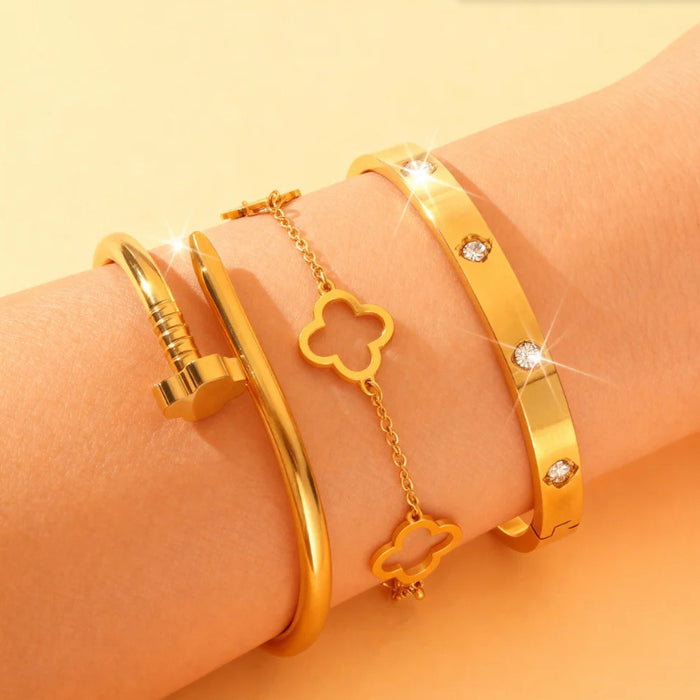 Wholesale Waterproof titanium steel nail bracelet