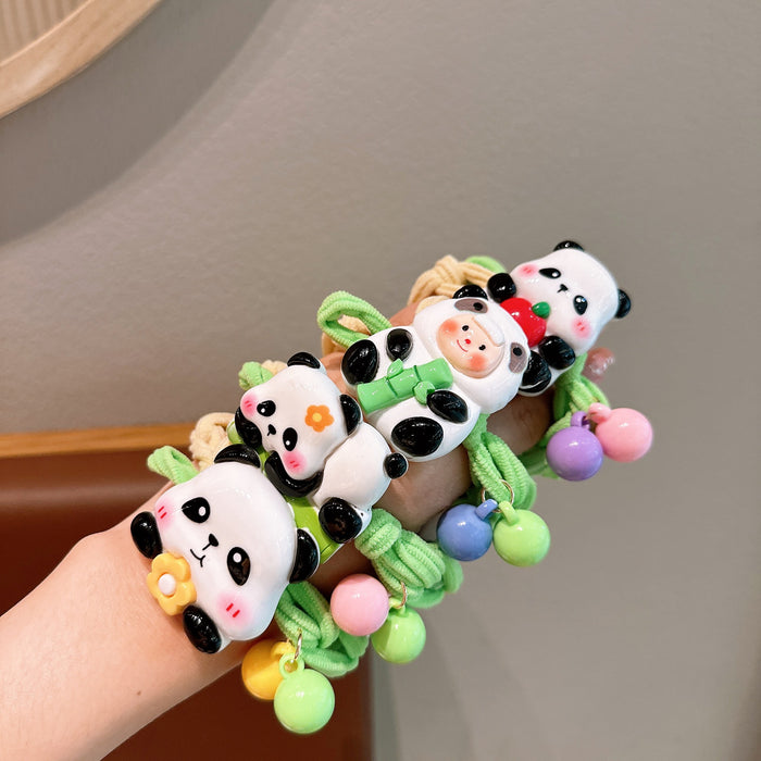 Wholesale Panda woven Hair Scrunchies
