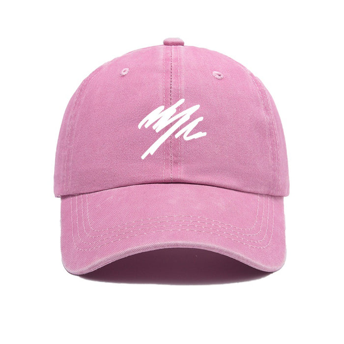 Wholesale Duck cap with simple letter print and deep top, versatile wide brimmed big toe baseball cap