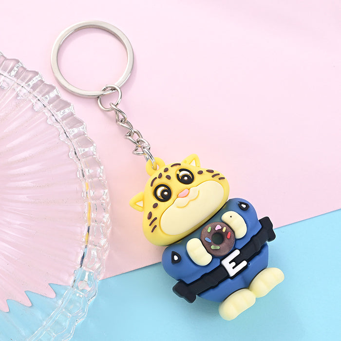 Wholesale 10PCS PVC Cartoon Doll Keychain JDC-KC-AQing008