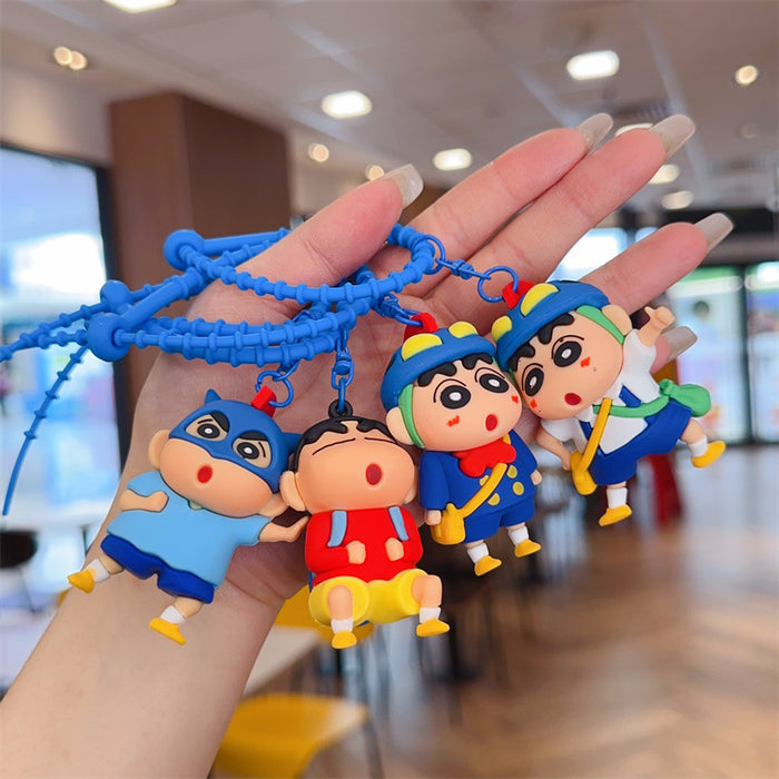 Wholesale PVC Cartoon Rotating Keychain Keyring Pendant Cute Decorative Gift MOQ≥2