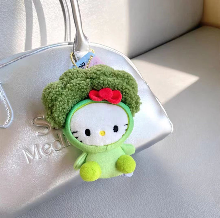 Wholesale Broccoli  Cute Cat Creative Keychain Bag Pendant