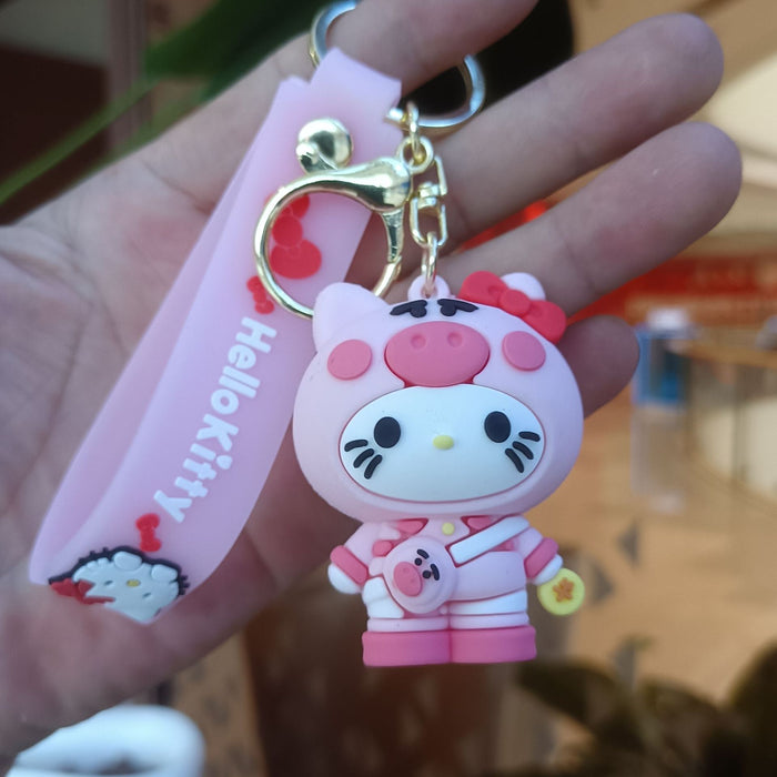 Wholesale Cartoon Silicone Doll Keychain JDC-KC-KuangK033