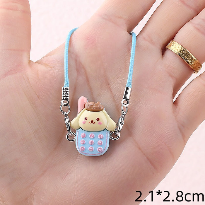 Wholesale Cartoon Mini Mobile Phone Hanging Keychains