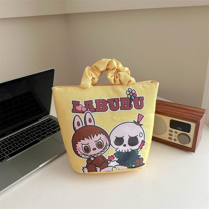 Wholesale Cloth Creative Cartoon Cute Cotton Handbag Korean-style High-value Portable All-match Bucket Bag