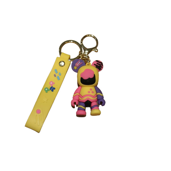 Wholesale Silicone Cartoon Doll Keychain JDC-KC-MingT211