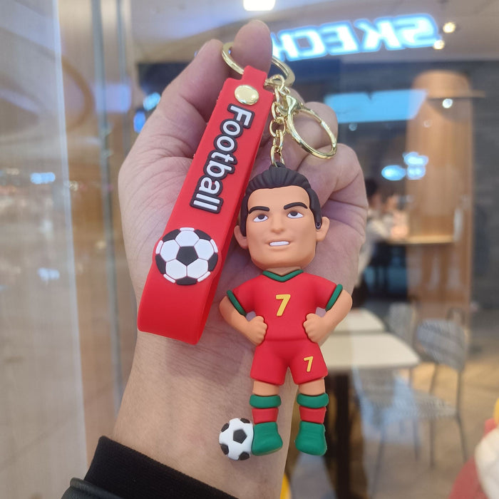 Wholesale Cartoon Football Commemorative Keychain