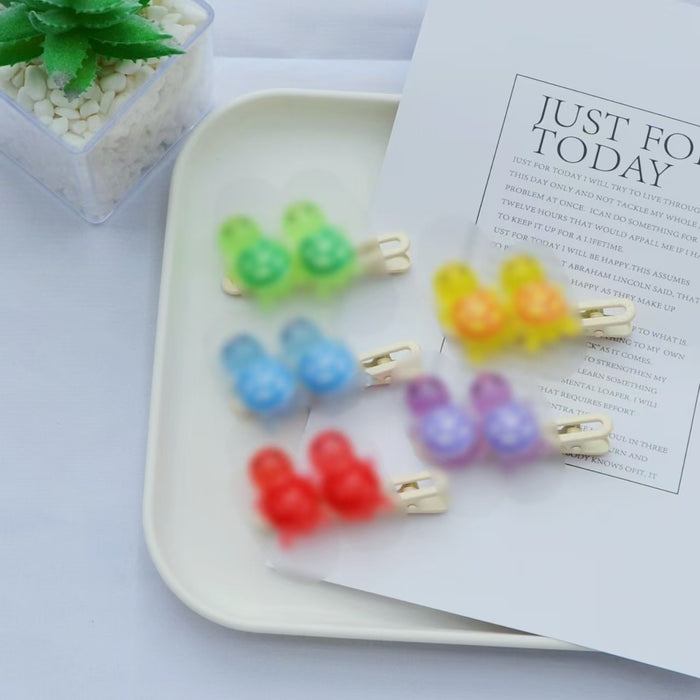 Wholesale  cartoon luminous little turtle hairpin mini hairpin hairpin