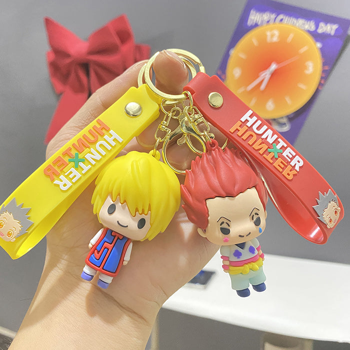 Wholesale Cute PVC cartoon 3D figurine keychains