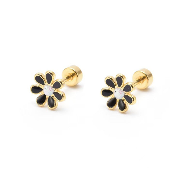 Wholesale Stainless Steel Oil Dripping  Screw Stud Earrings for Women