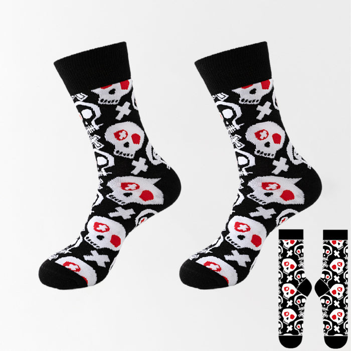 Wholesale Halloween New cross-border men' s socks plus size cotton socks  socks Thanksgiving women' s foreign trade stockings