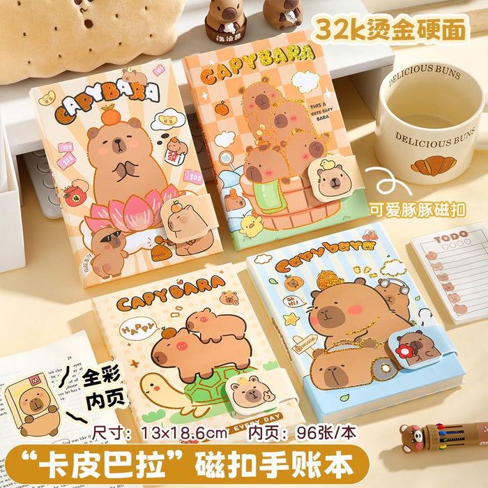 Wholesale KPOP themed cute cartoon notebook with magnetic closure and colorful pages