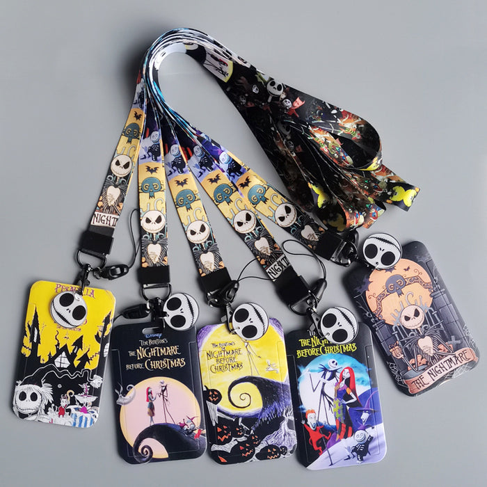 Wholesale  Cartoon Anime Phone Lanyard Card Holder For Students Bus Pass ID Badge Everyday Accessory