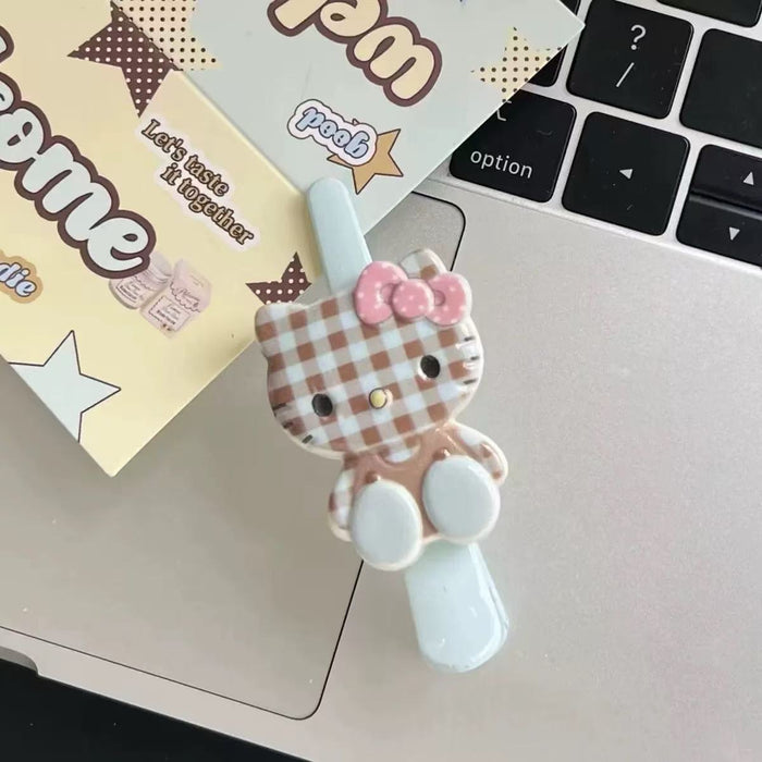 Wholesale Cartoon Plaid Cute Long Billed Duck Clip