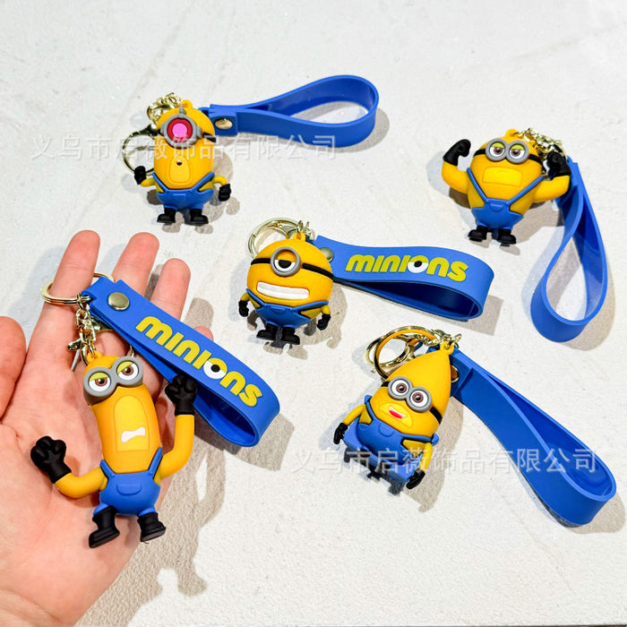 Wholesale pvc cartoon keychain cute car pendant doll machine gift Cute Keychain