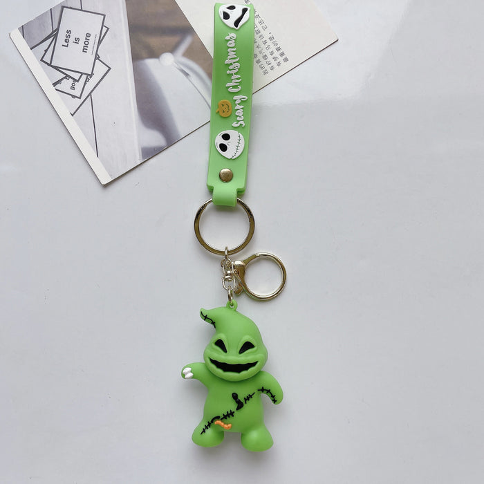 Wholesale Halloween Cute Cartoon Three-dimensional Silicone Keychain JDC-KC-JuShu035