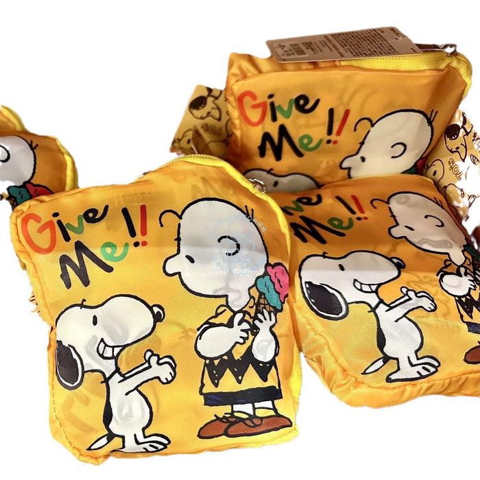 Wholesale Cartoon Cute Snoopy Foldable Portable Shopping Bag Minions Cute Short Distance Luggage Bag Travel Bag