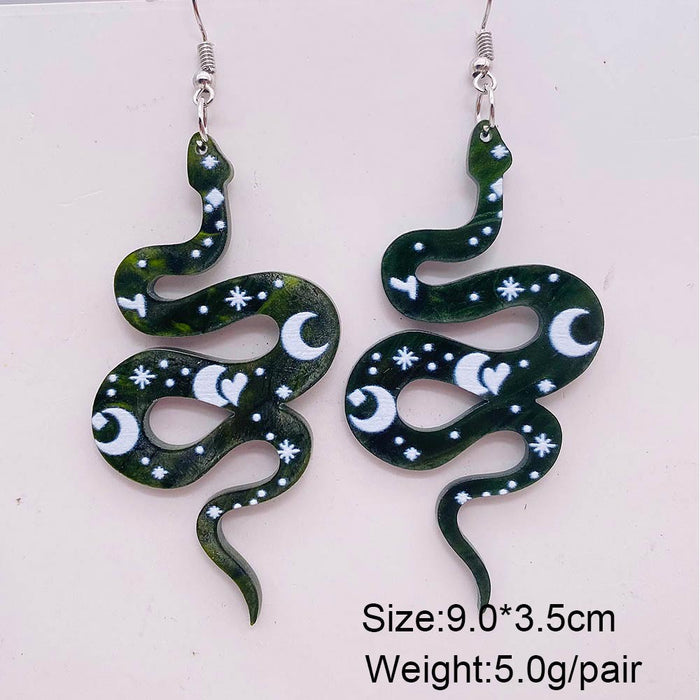 Wholesale  earrings coffin bat ghost acrylic earrings earrings  gift earrings