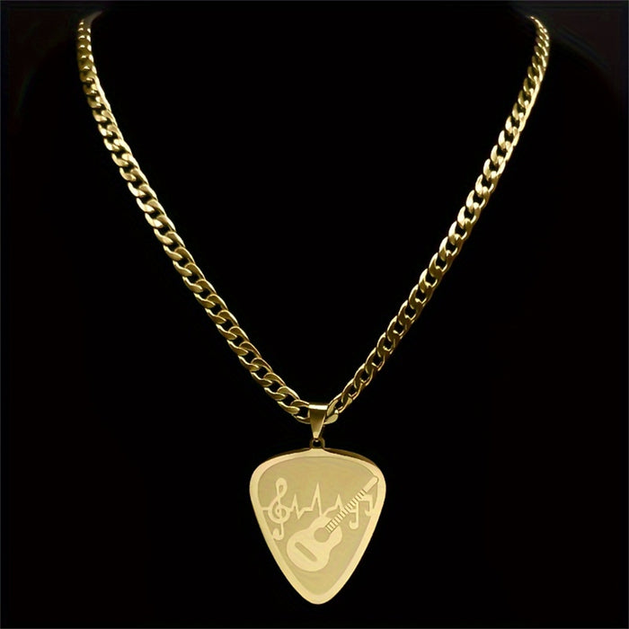 Wholesale Stainless steel necklace, music and fashion pendant necklace