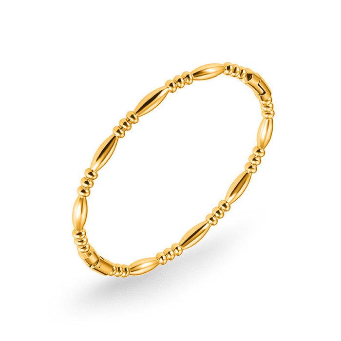 Wholesale Gold Bamboo Stainless Steel Bracelet JDC-BT-HongS003