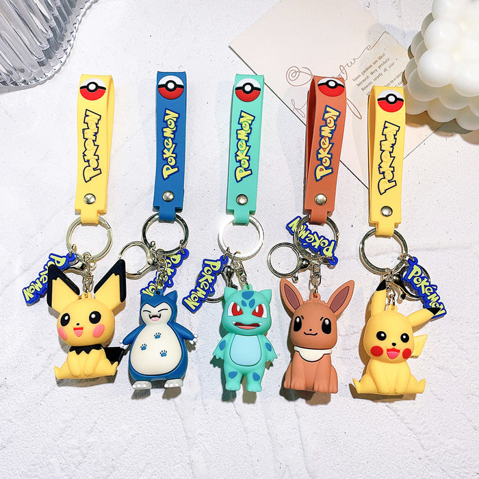Wholesale Keychain pendant cartoon PVC doll car parts keychain