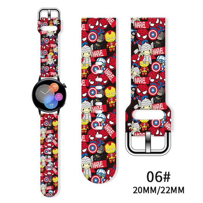 Wholesale Printed Silicone Watch Strap Wrist Strap JDC-WD-NuoQi065