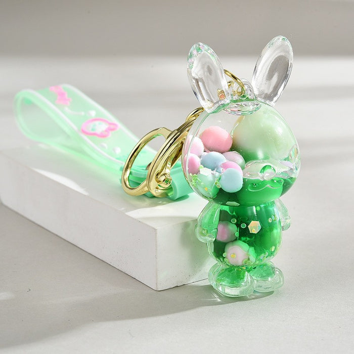 Wholesale Cute Beaded Sand Bottle Keychain