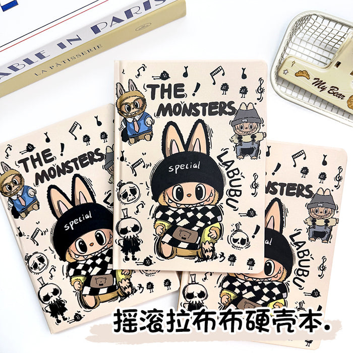 Wholesale 5pcs Rock Color Page Hard Cover Notebook Painted Printed Notepad Diary Hand Ledger