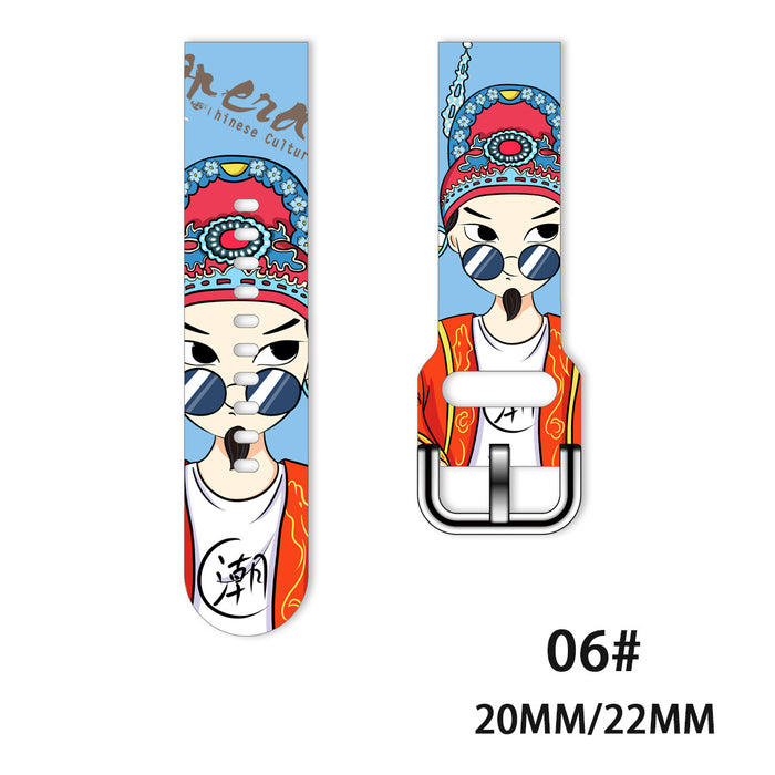 Wholesale Printed Tpu Watch Strap Wrist Strap JDC-WD-NuoQi076