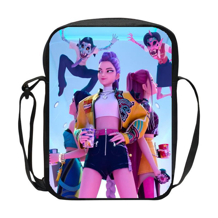 Wholesale K-Pop Hunter Witch Group Children' s Casual Shoulder Bag DIY Customized Men' s and Women' s Crossbody Bag