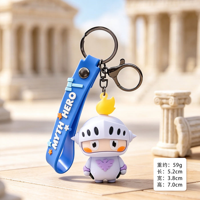 Wholesale Trendy Anubis Myth Cartoon PVC Keychain Bag Charm Schoolbag Pendant Boutique Resale