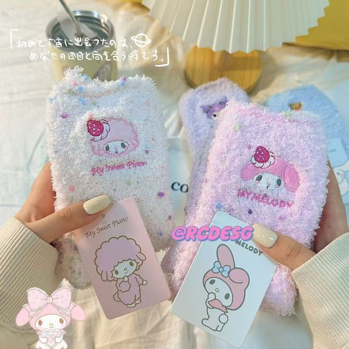 Wholesale Cute Cartoon Colorful Polka Dot Coral Fleece Winter Thickened Warm Women' s Mid-Calf Socks