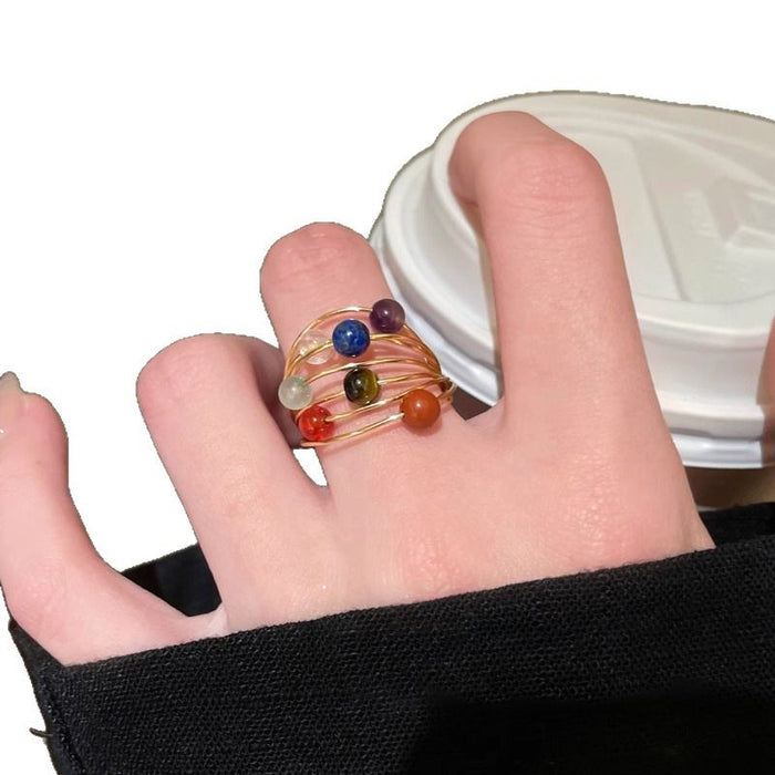 Wholesale Vintage ring, light luxury, niche design, vintage ring