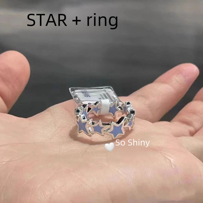 Wholesale Irregular element ring, niche and unique design, high-end and personalized index finger ring
