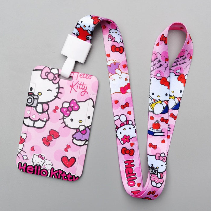 Wholesale Cartoon Style Plastic Card Holder With Neck Strap For Everyday Campus Use Stylish Gift
