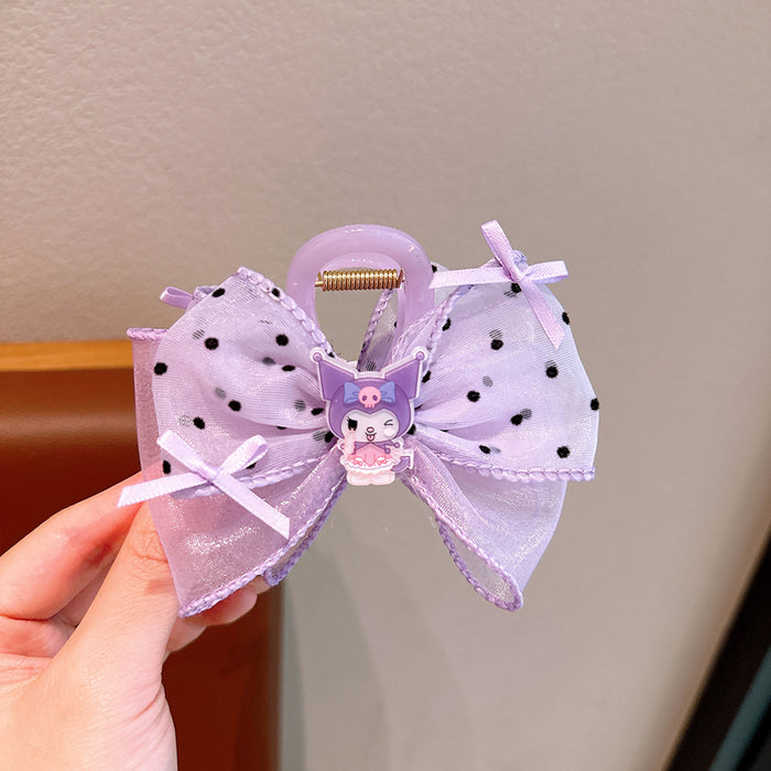 Wholesale Cute Cartoon Mesh Bow Hairpin JDC-HC-Zhuoa002