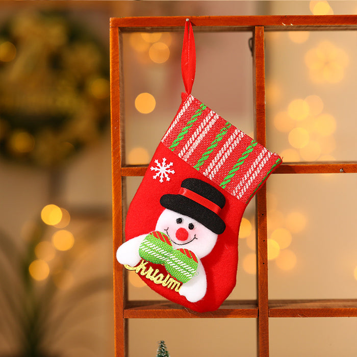 Wholesale Christmas stocking gift bags,  Christmas scene window display pendants,  Christmas decorations,  children' s candy bags