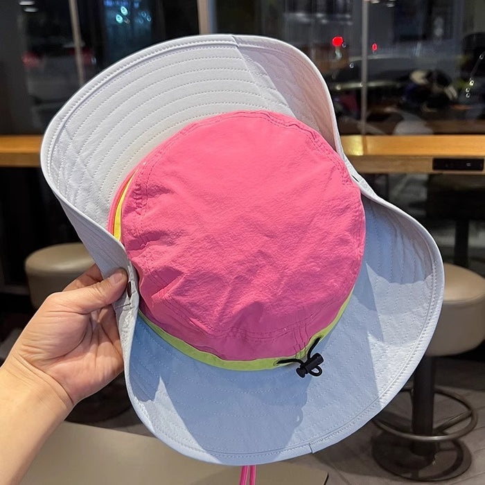 Wholesale Letter Fisherman Hat Women's Summer Outdoor Hiking Sunshade Mountaineering Hat