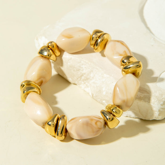 Wholesale Acrylic Beaded Bracelet Retro Ethnic Pattern Women' s Jewelry Gift MOQ≥2