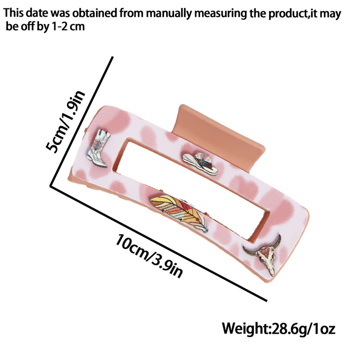 Wholesale Cowboy Grab Clip Hair Clips Accessories