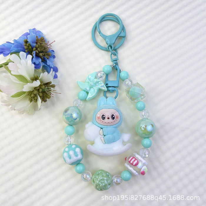 Wholesale New Flocked Wizard Plush Cute Phone Chain Keychain Bag Doll Pendant Accessories