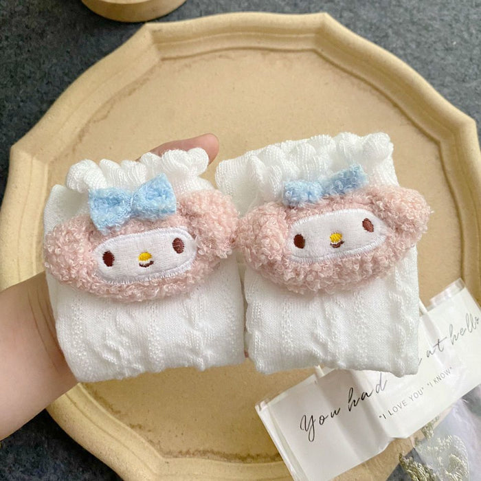 Wholesale White Cat Cute Couple Autumn and Winter Socks