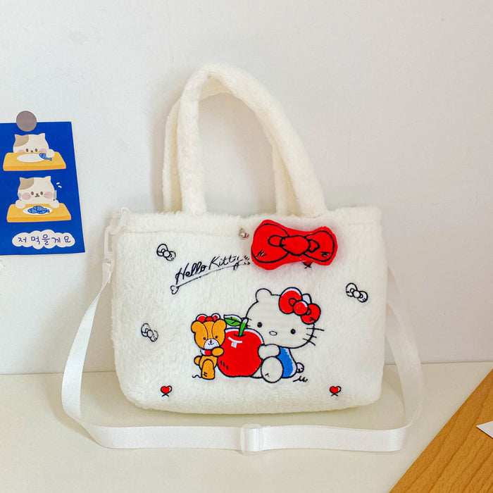 Wholesale Cartoon Plush Small Shoulder Bag for Girls Handbag