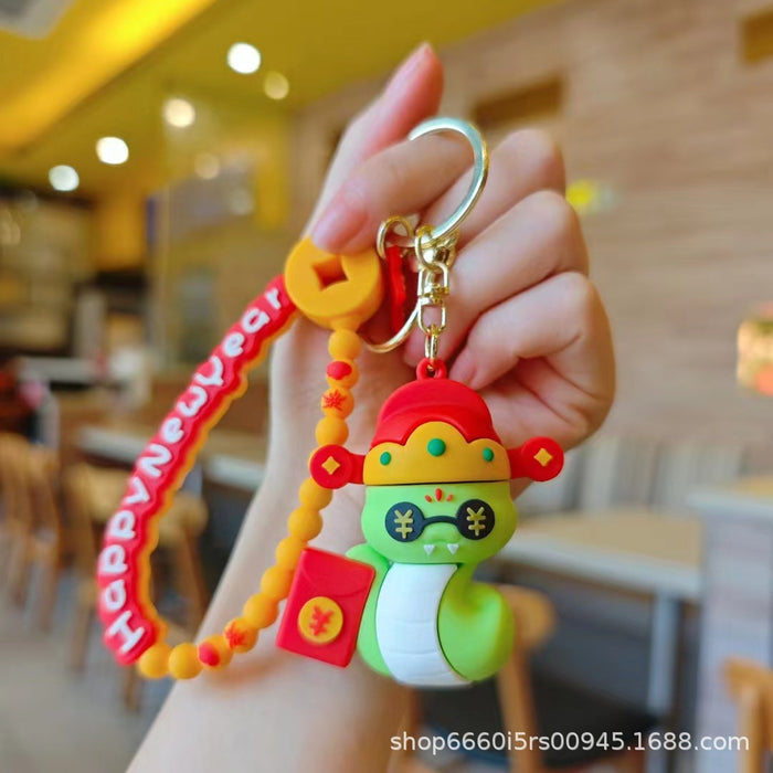 Wholesale  Snake Keychain Cartoon Cute Small Pendant