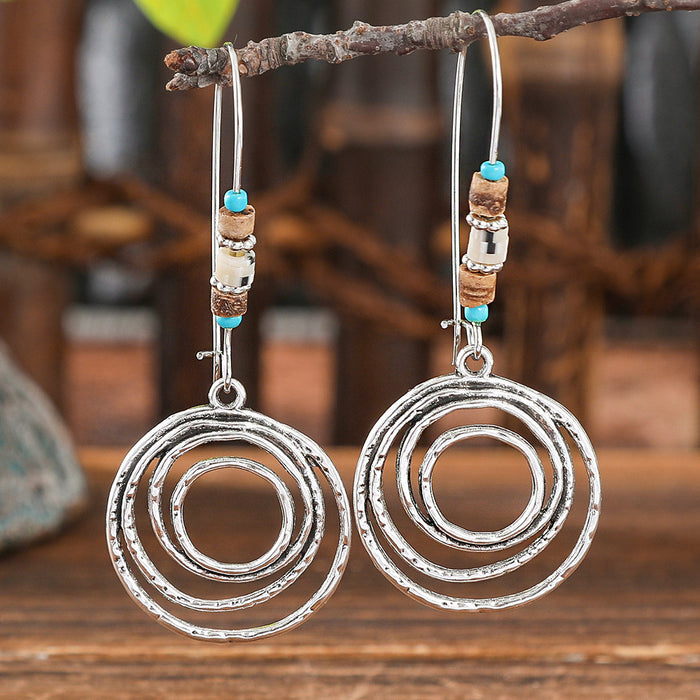 Wholesale Bohemian Drop Acrylic Earrings Vintage Fashion Accessory MOQ≥2