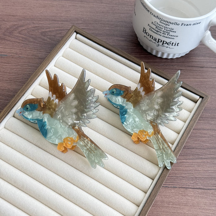 Wholesale Handmade Acetate Retro Swallow Claw Clip Fashion Hair Accessory Boutique Gift Resale