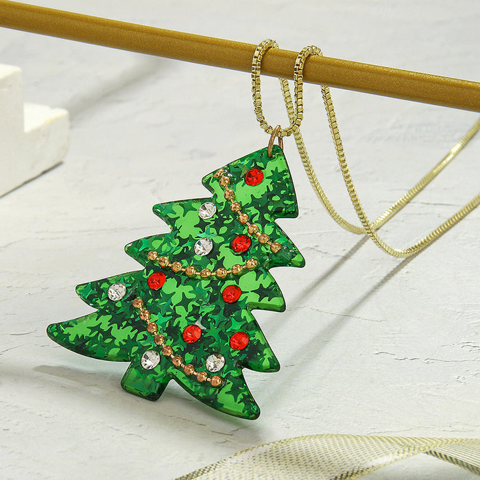 Wholesale fashion creative acrylic Christmas earrings