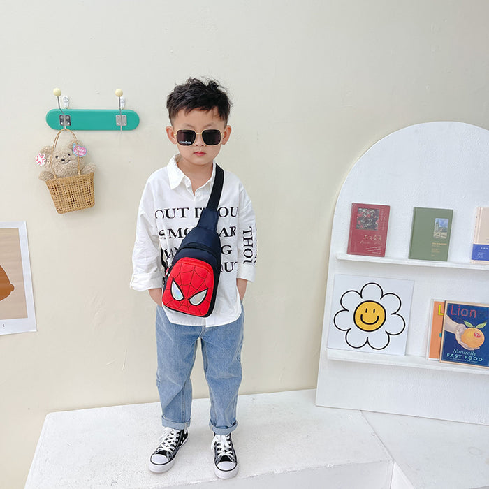Wholesale Children's chest bag, handsome boy's crossbody bag, small outdoor accessory bag