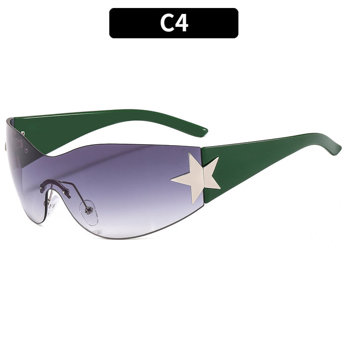 Wholesale Surrounding pentagram sunglasses, fashionable sunglasses